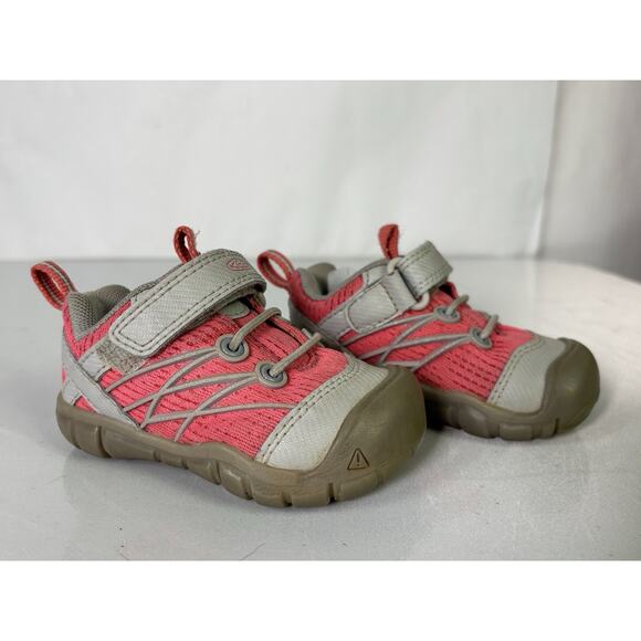 Keen Chandler CNX Comfortable Sneakers 4 Baby Toddler Pink Hook & Loop - Picture 1 of 14